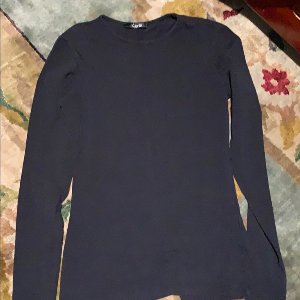Long skinny black sleeve shirt